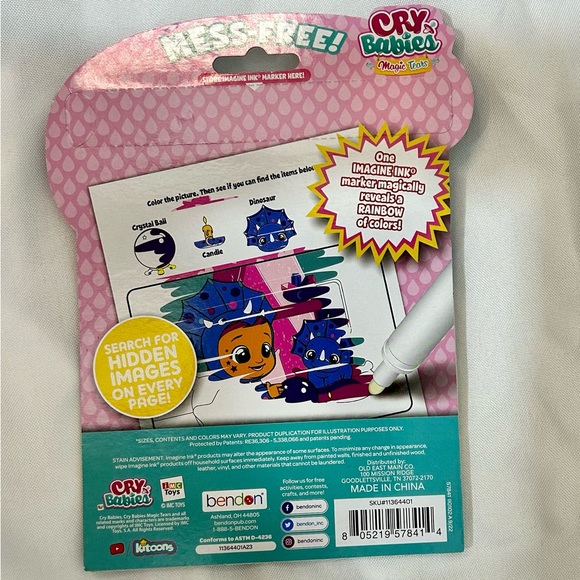 Bundle of 3 Imagine Ink Coloring and Game books and markers - Picture 3 of 10